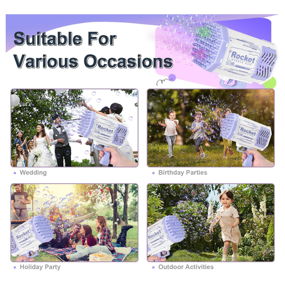 Miniatura 4 de Pistola de burbujas 456-16A